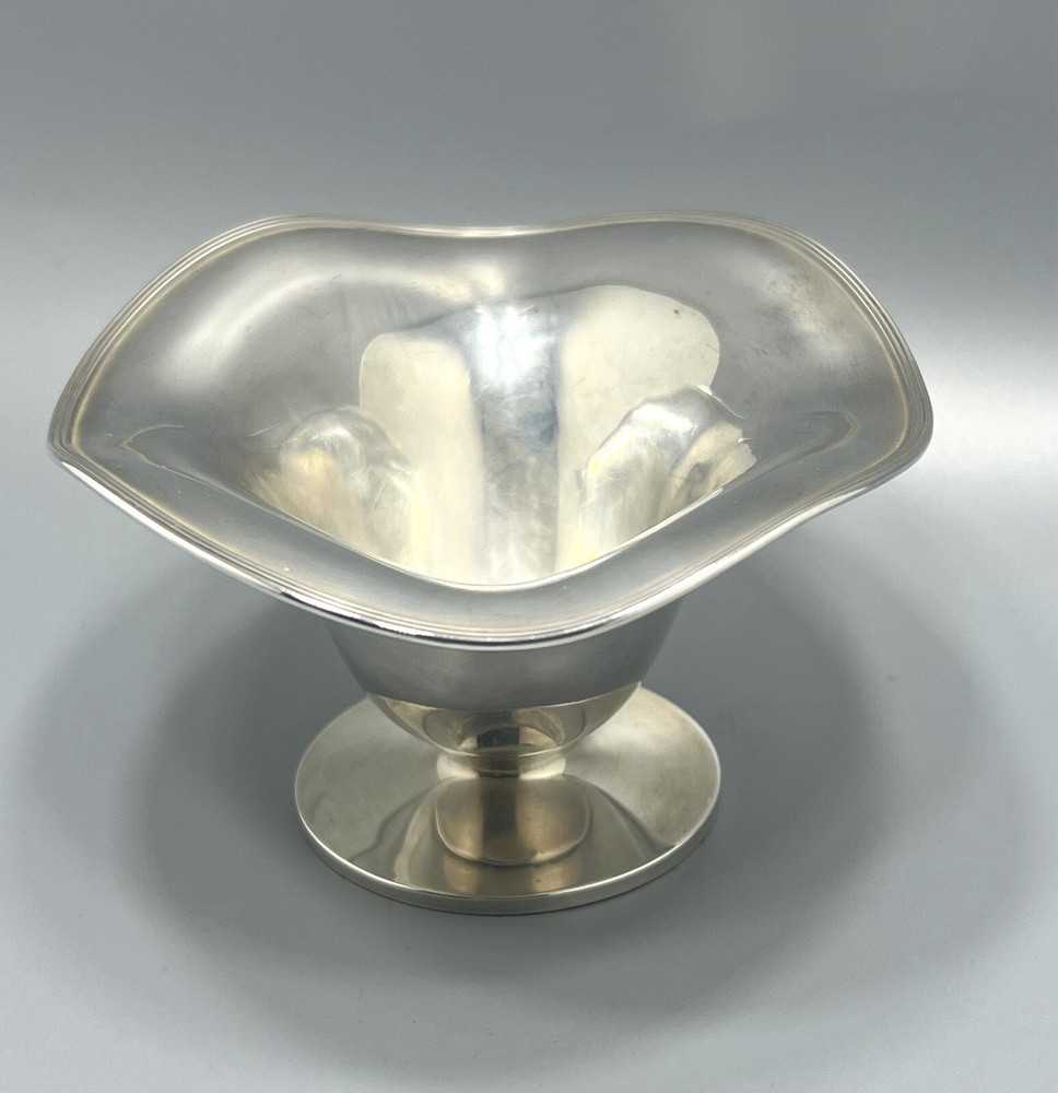 Sterling Silver Vintage Footed Candy Dish 93.7 Grams