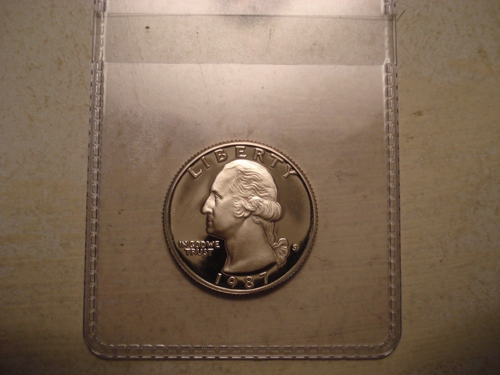 1987-S PROOF CLAD WASHINGTON QUARTER
