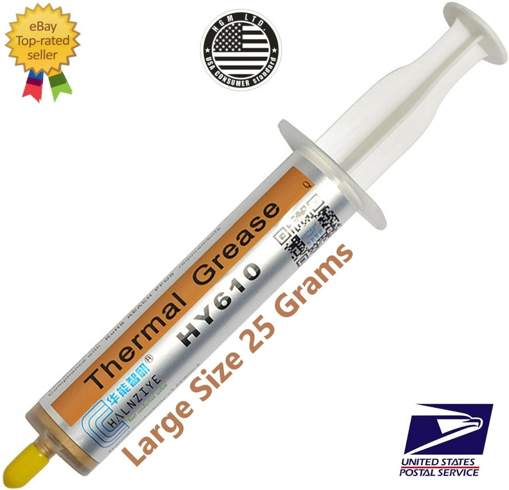High Performance Gold Thermal Grease CPU Heatsink Compound Paste Syringe
