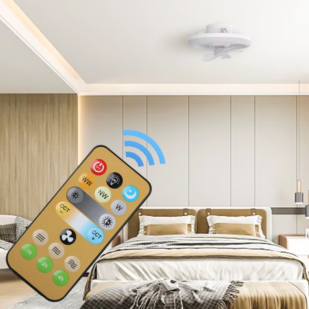 2pcs Replacement Remote Controls for E27 Ceiling Fan and Light Systems