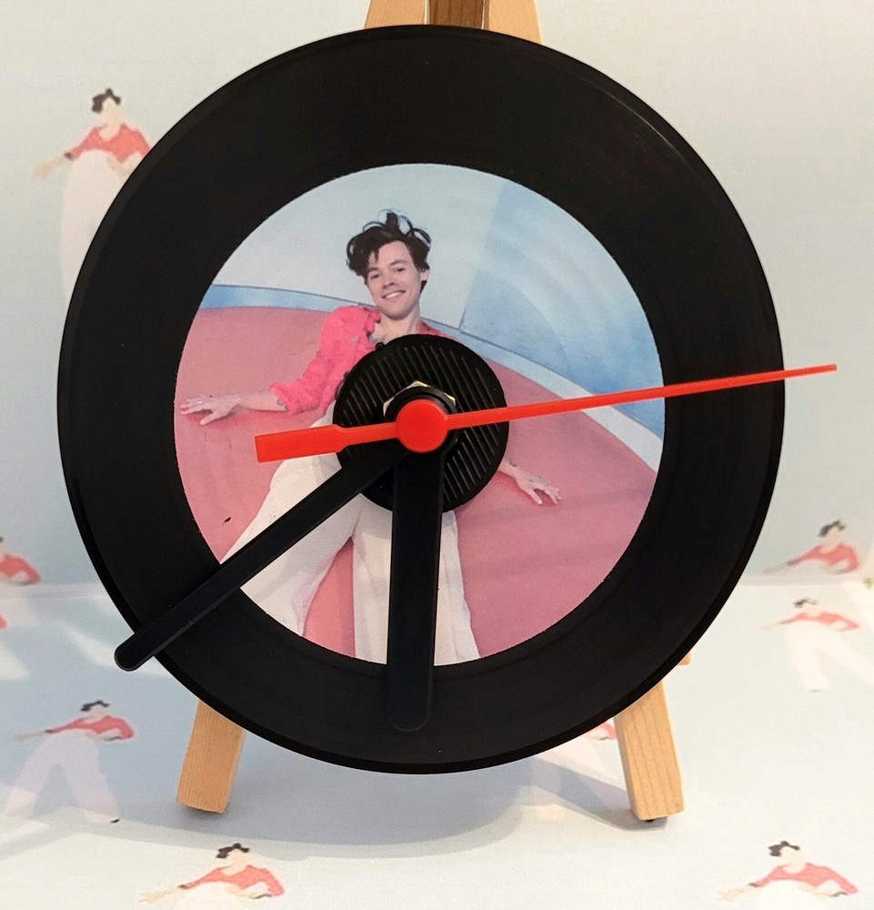 Harry Styles Vinyl Record Desktop Clock