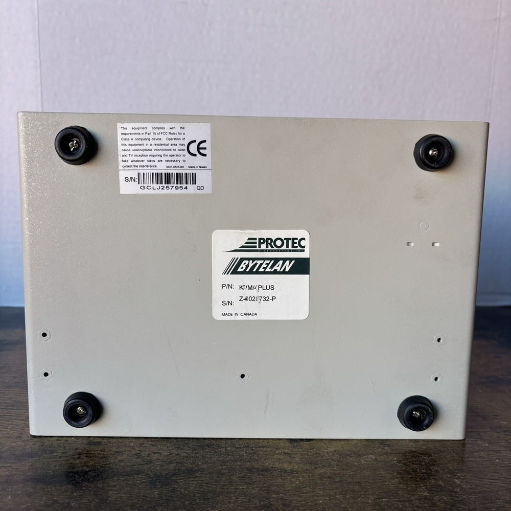 Vintage Protec Bytelan Model KVM/4 Value Switch Keyboard-video-mouse Switch