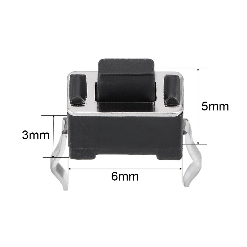 50pcs Micro PCB Momentary Tactile Tact Push Button Switch DIP 3x6x5mm Panel