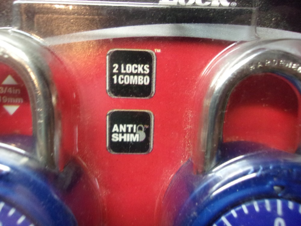 2 Pack Masterlock Combination Locks 1530T