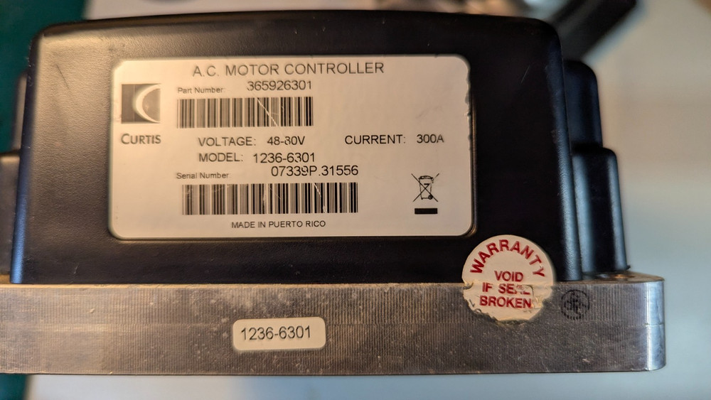 Curtis AC Motor Controller 1236-6301 48-80V 300A