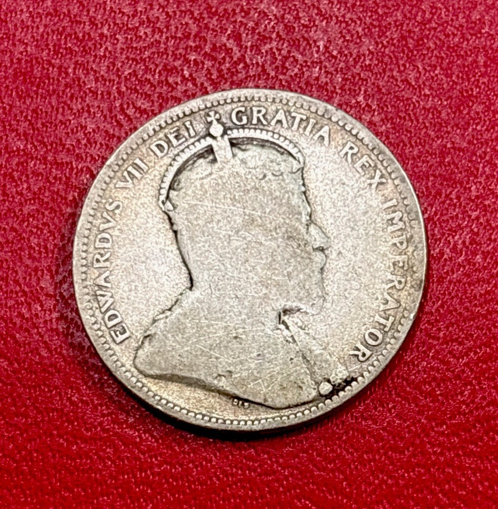 1907 Canada Silver! 25 Cents! ENN Coins