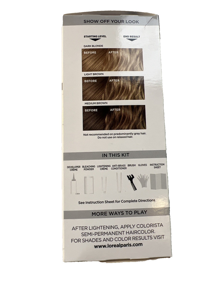 L'oreal Colo Rista Bleach + Play Bleach Highlights One Application