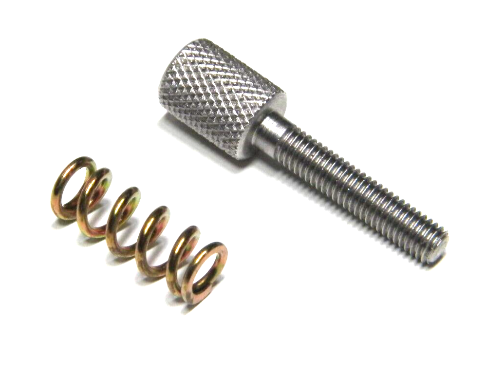 Holley QFT AED CCS Large Head Stainless Thumb Idle Screw & Spring