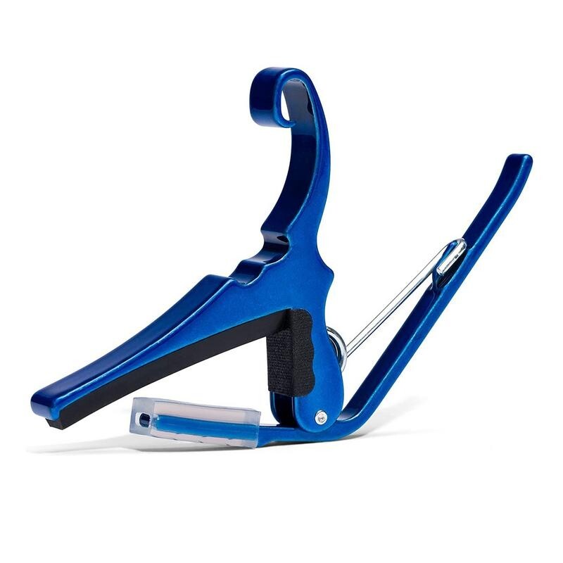 Kyser 6 String Quick Change Guitar Capo, Blue-NEW