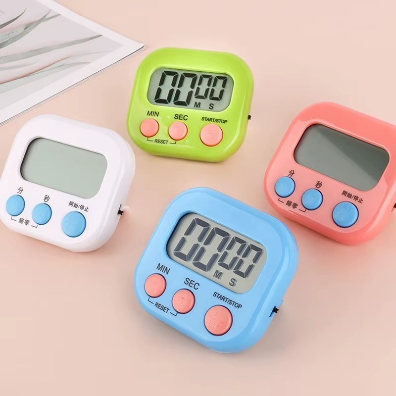 Large LCD Digital Kitchen Cooking Timer Count Down Up Clock Loud Alarm Magnetic
