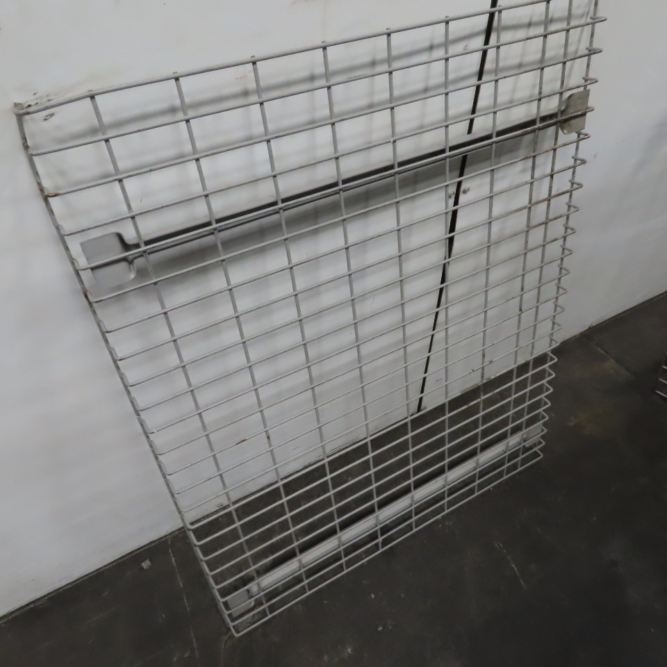 36" x 45" Wide Welded 2 Channel Double Waterfall Pallet Rack Wire Decking