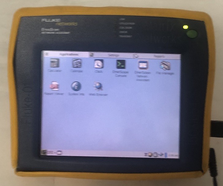 Fluke EtherScope Network Assistant-Tested Touchscreen not working,screen cracked