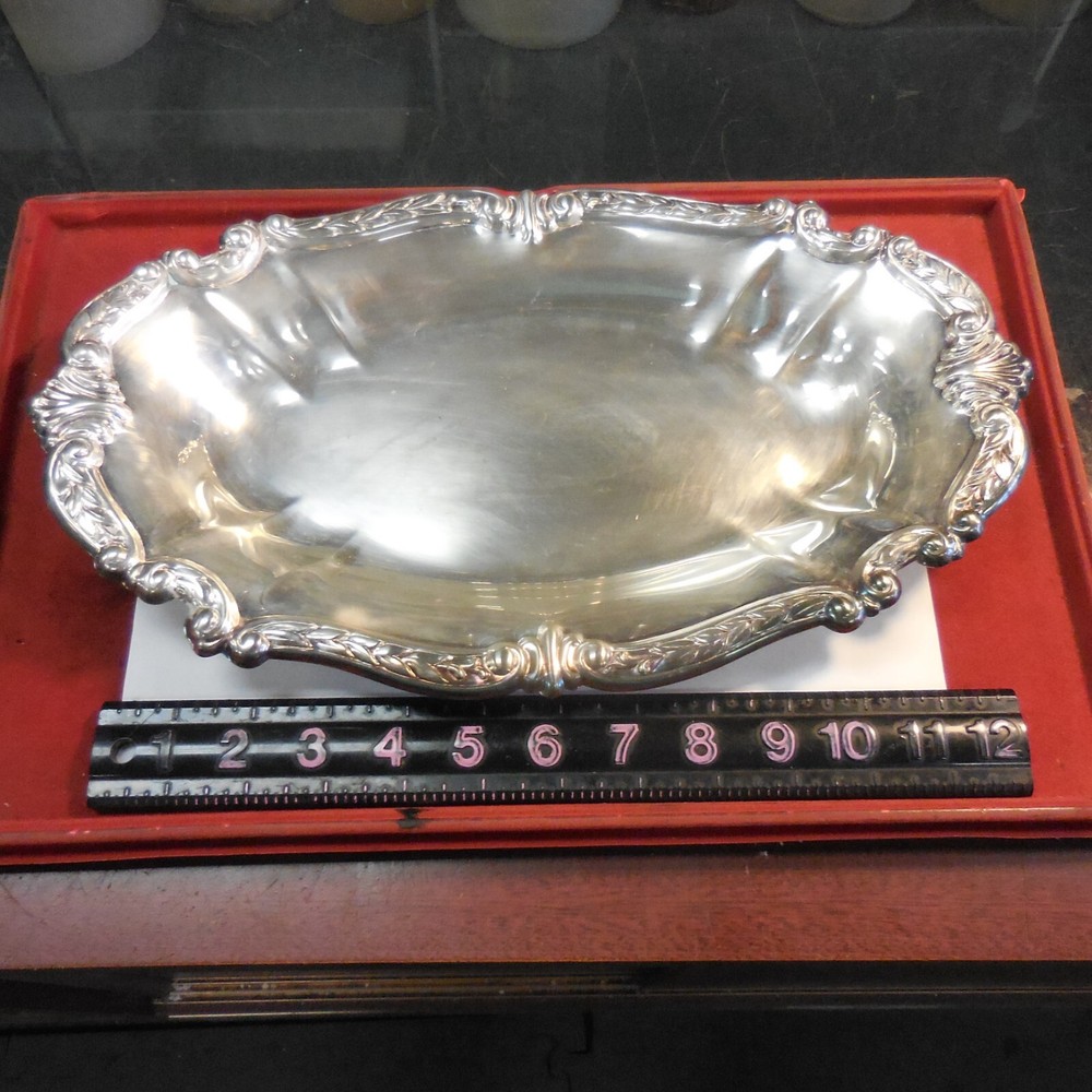 13.5"  Oval Silverplate Tray/ Dish
