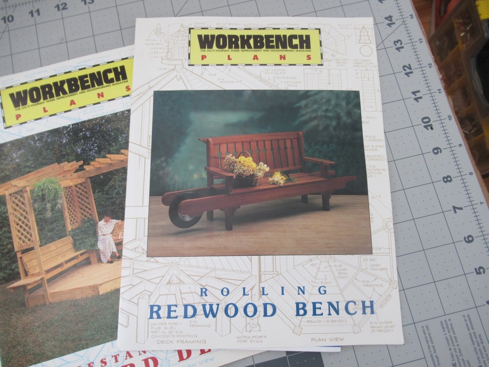 3 Workbench Project Plans. Bench, Deck, Grill Caddie