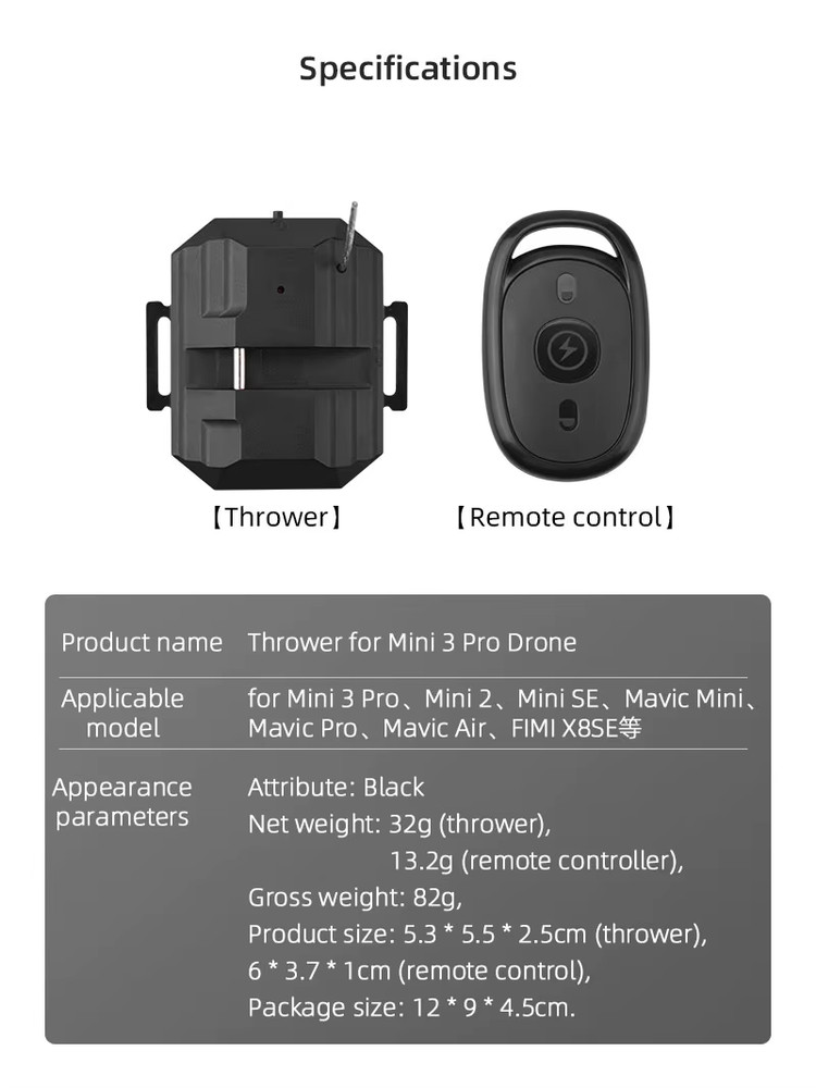 Drone System Airdrop Air Drop Quick Release