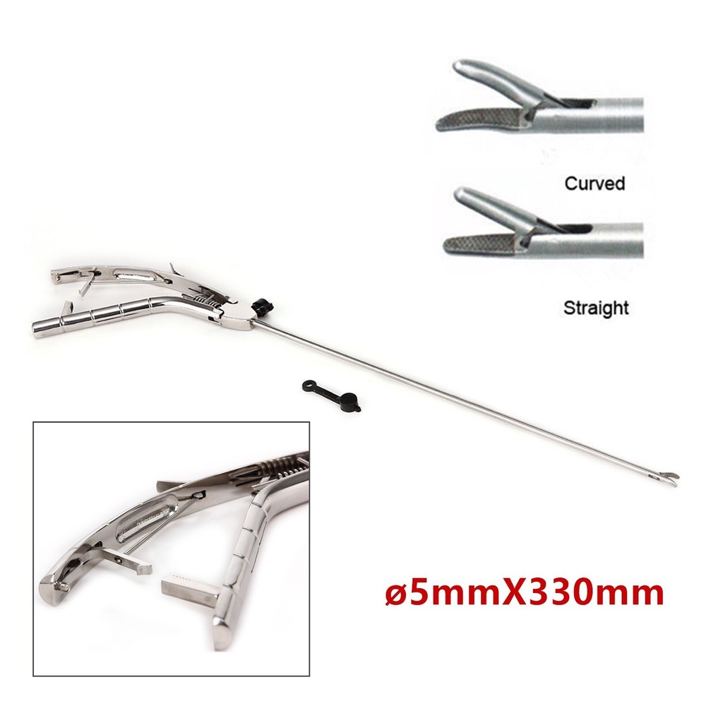 ø5X330mm Needle Holder Gun Type Laparoscopy Laparoscopic Endoscopy Straight Tip