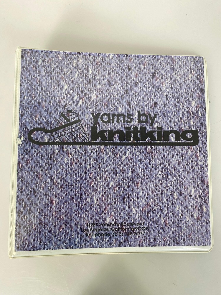 Yarns by Knitking Sample Binder