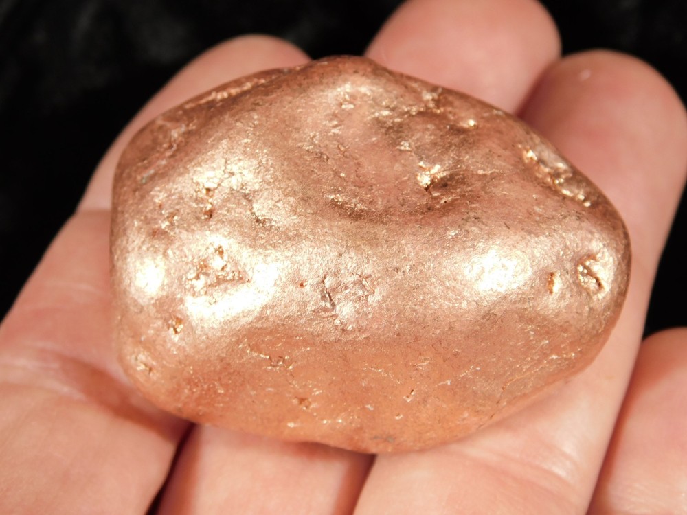 Heavy Solid 100% Natural COPPER NUGGET or Native Copper Float Michigan 184gr