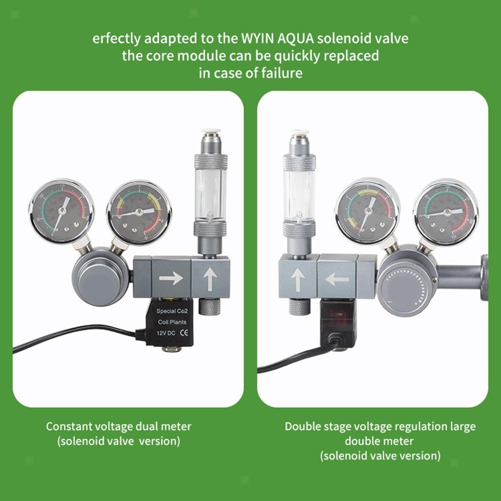 Solenoid Air Valve High Performance CO2 System Regulator for Fish Tank