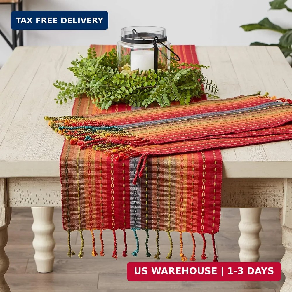 DII Southwest Collection Tabletop, Table Runner, Spice, "table runner, 14x72"""