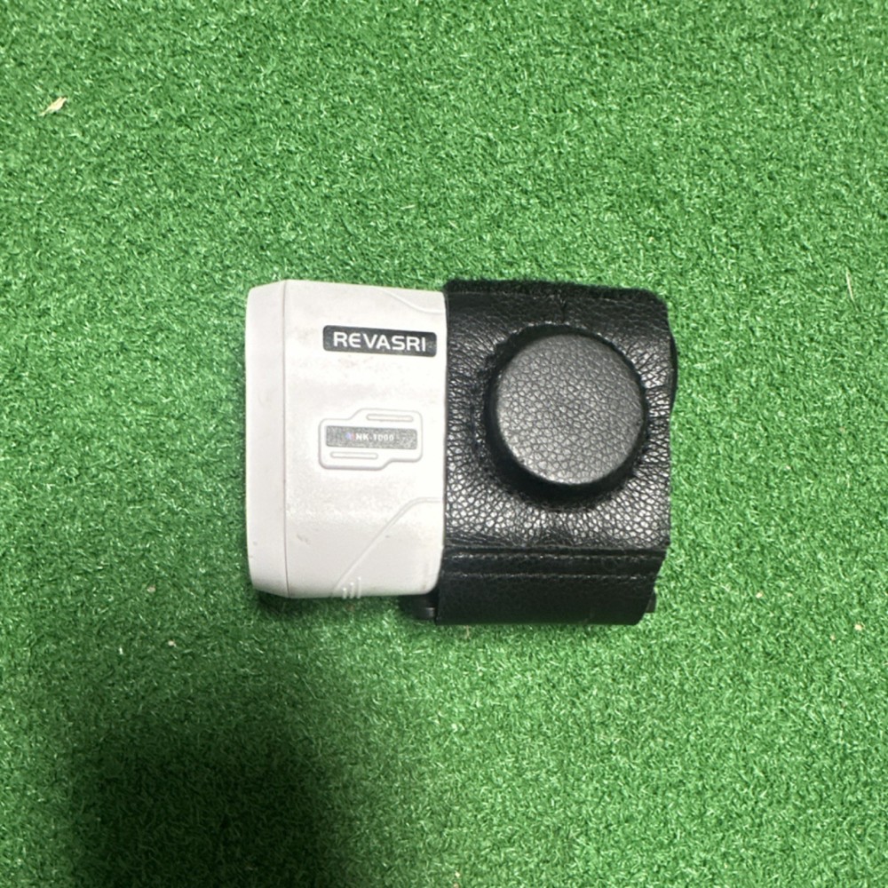 REVASRI NK-1000 Golf Rangefinder White Black Leather Case Plastic Set Includes