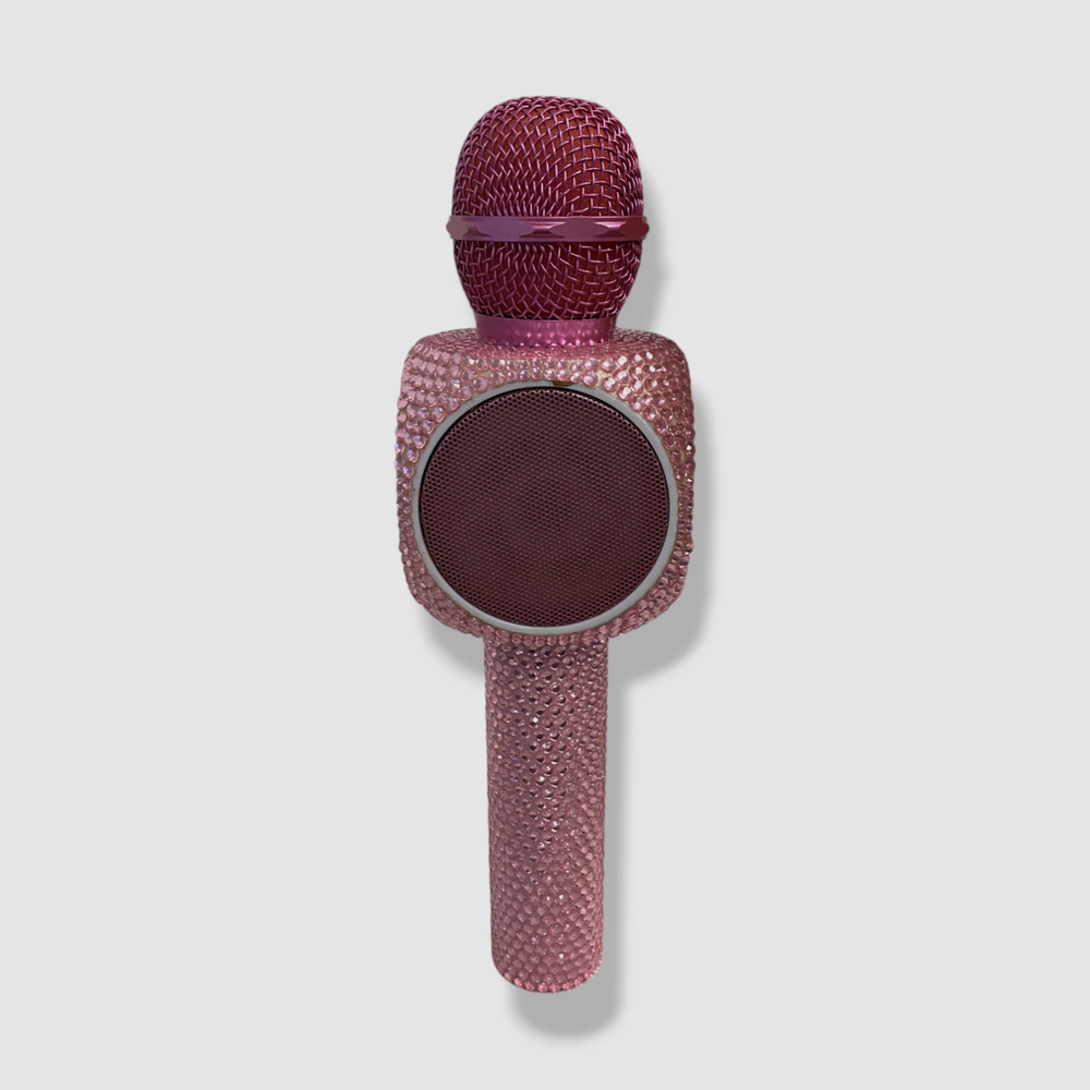 Wireless Express Pink Bling Edition Karaoke Microphone/Bluetooth Speaker