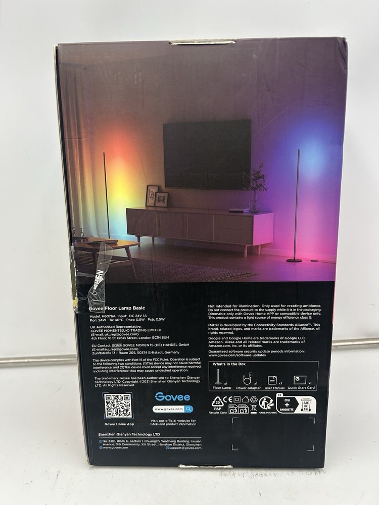 Govee Free Standing Floor Lamp Basic Model H6076A