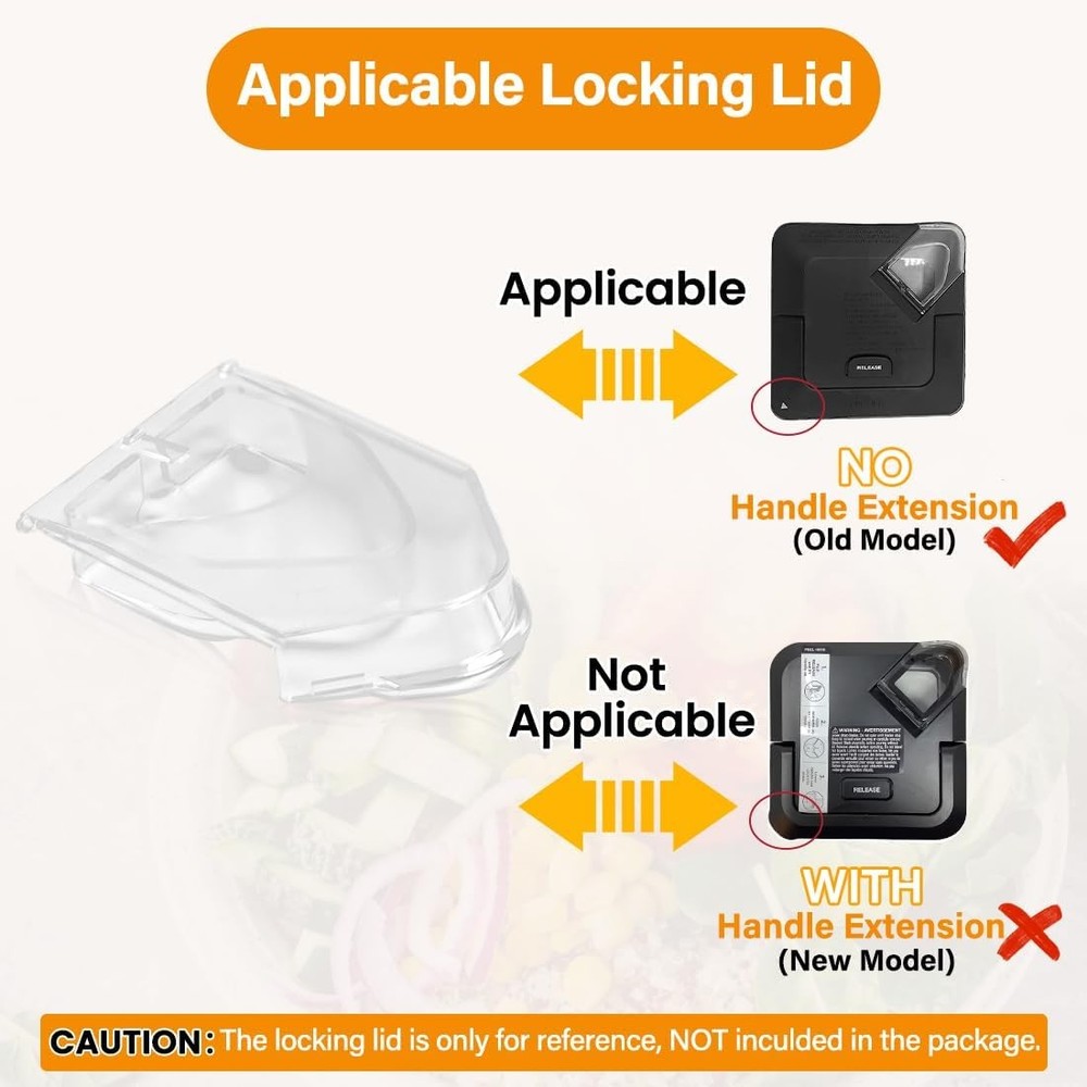 Ninja Blender Lid Flap Replacement 72oz Square Top Clear