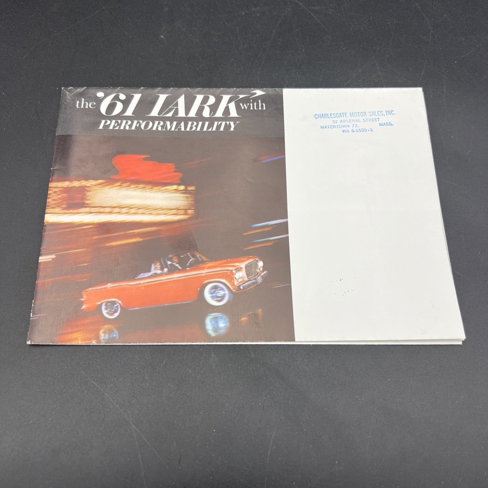 Vtg Original 1961 Studebaker Lark advertising brochure