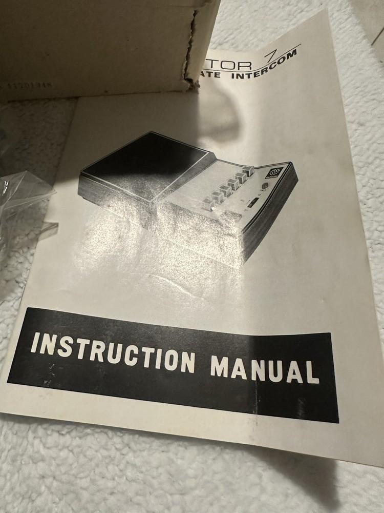 Vintage Fanon Solid State Intercom System Master Unit, Four Remote Unit Untested