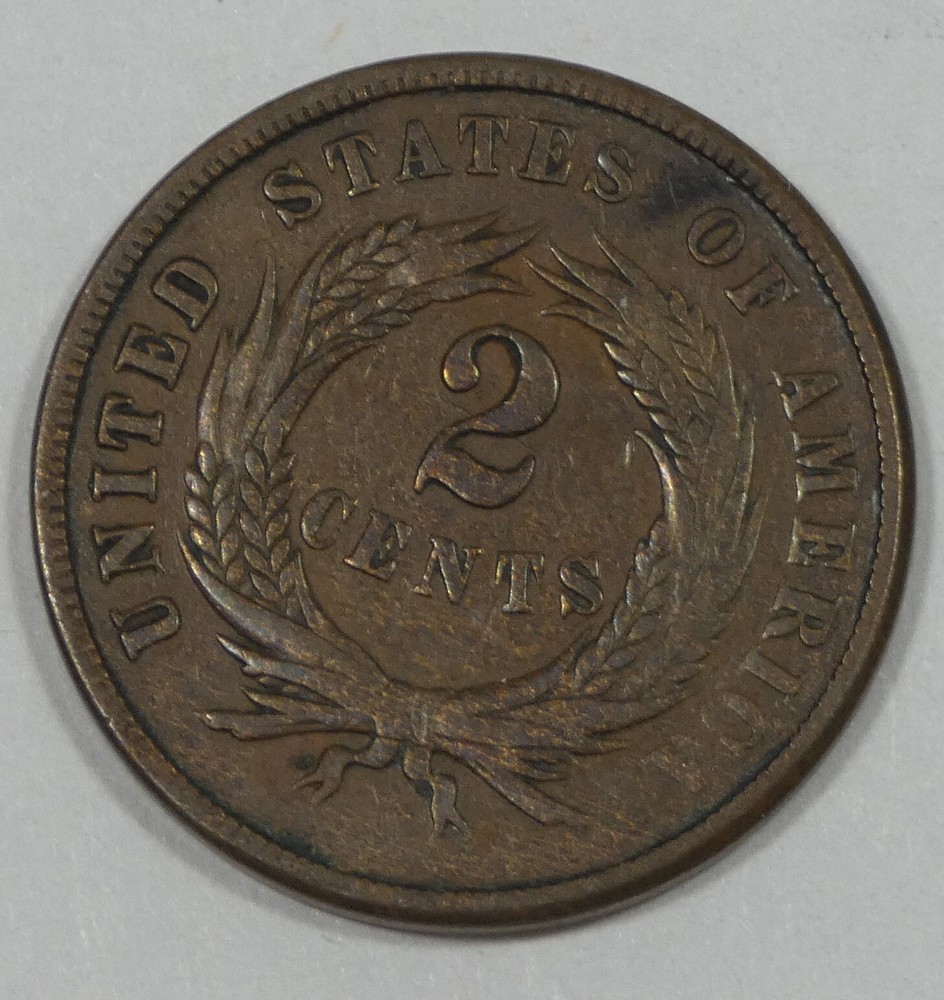 1865 Two-Cent Piece VERY FINE 2-Cents