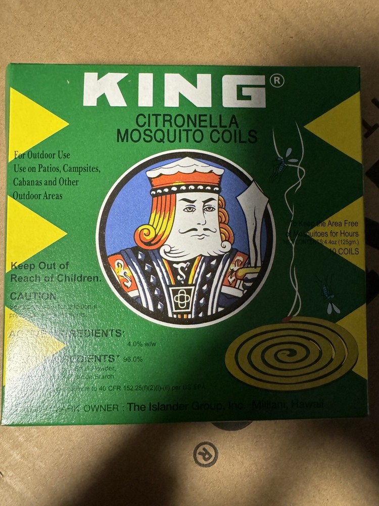 King Citronella Coil 20 ct Ships anywhere