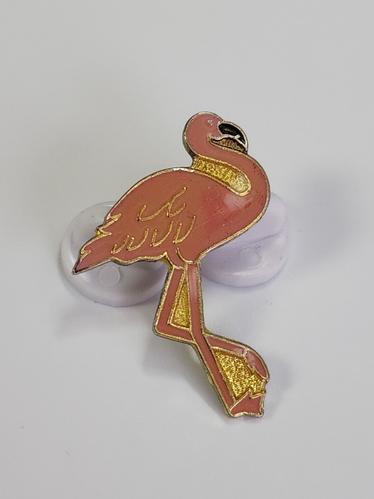 Pink Flamingo Bird Lapel Pin *