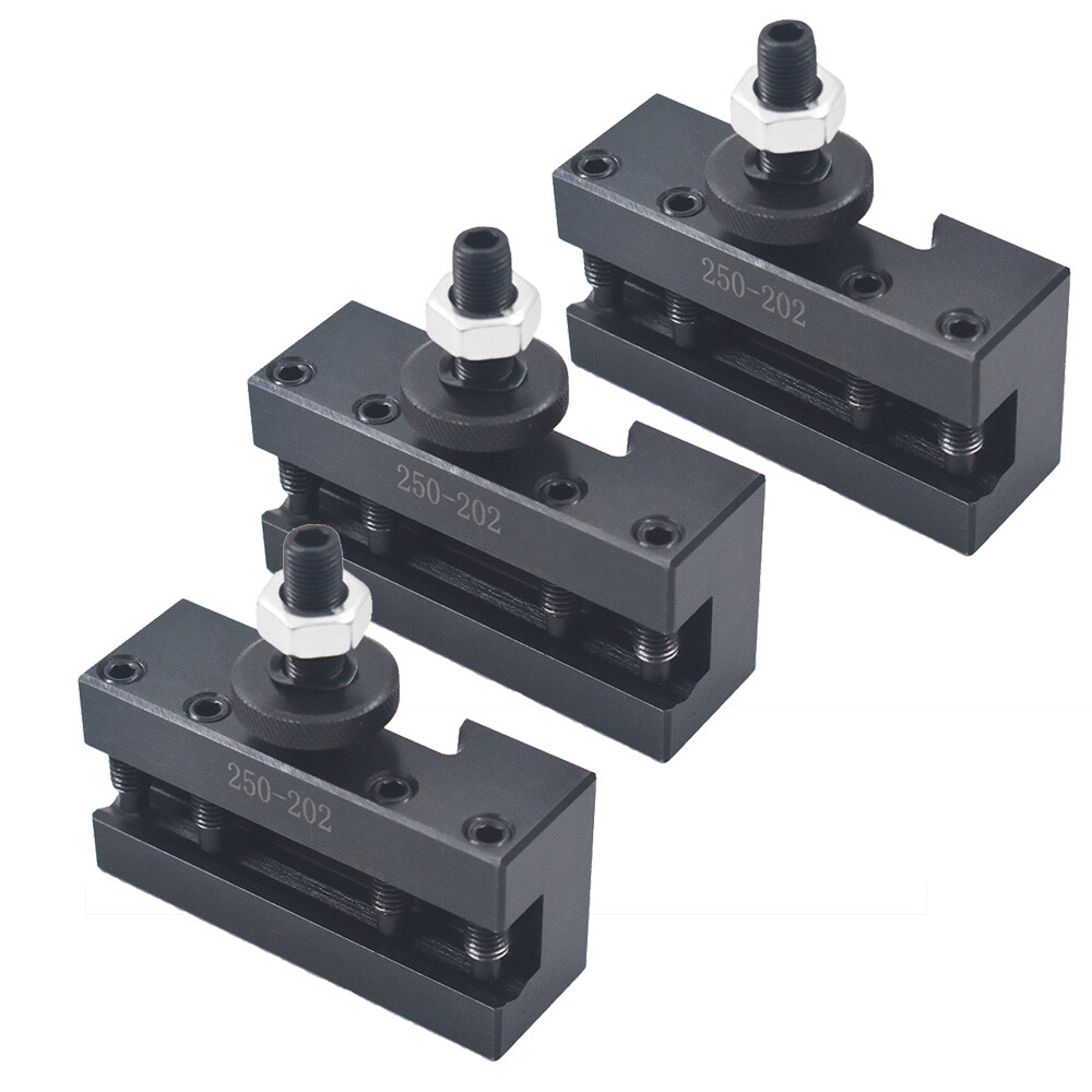 BXA #2 250-202 Quick Change Turning Facing & Boring Tool Post Holder 3Pcs