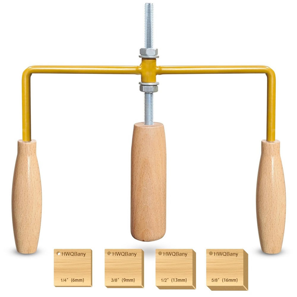 Pottery Wheel Opening Tool Adjustable Height Ceramic Cup Trimming Wood Handle