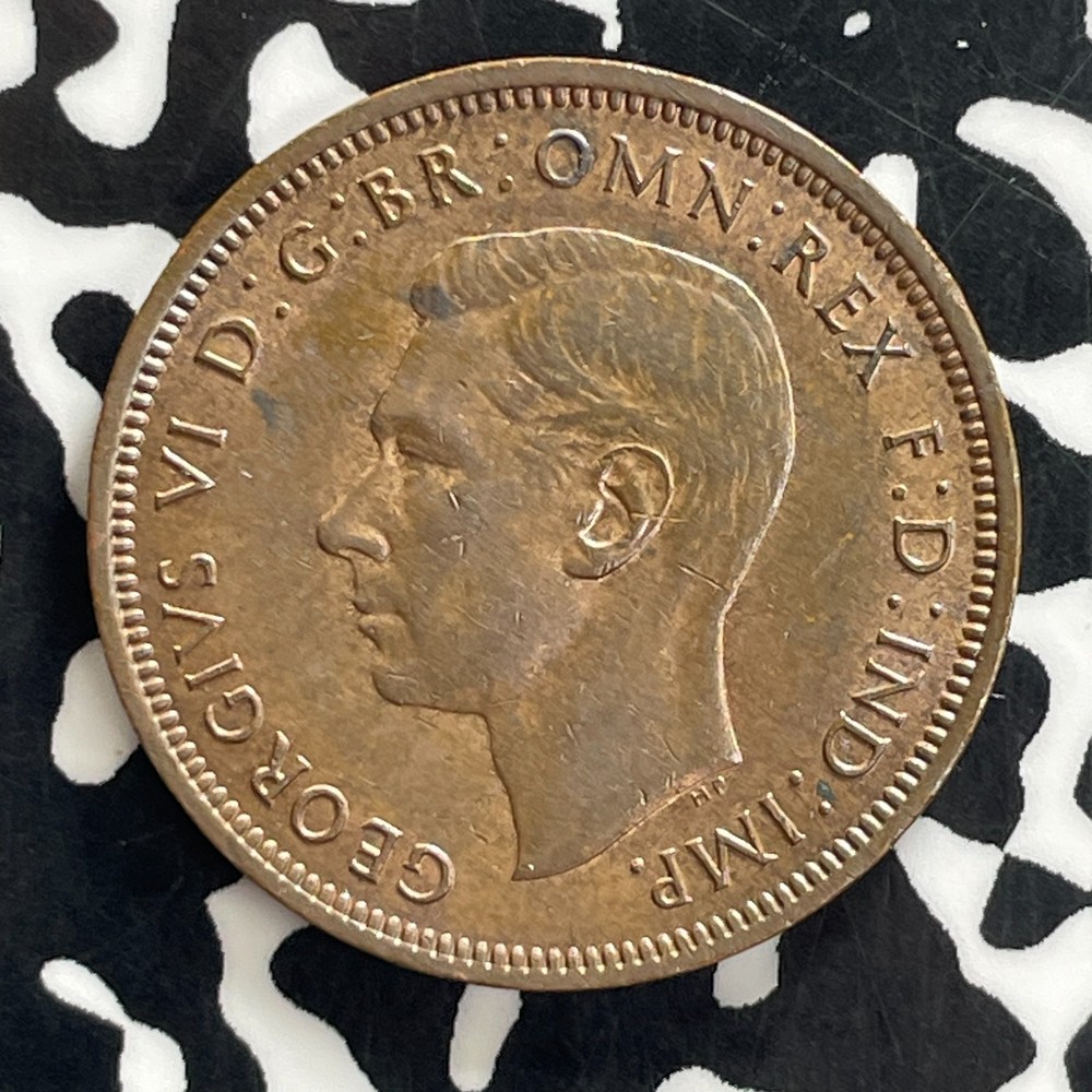1943 Great Britain 1/2 Penny Lot#C1297