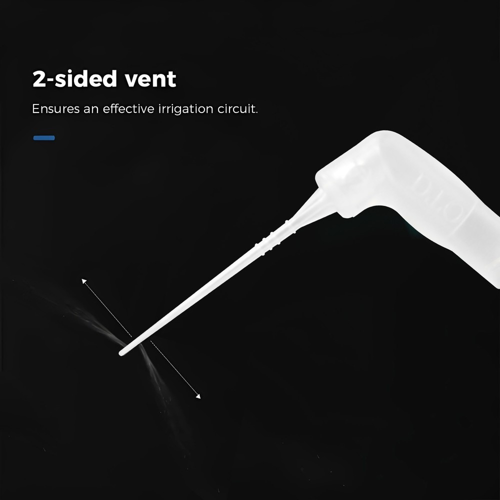 60Pcs Dental 75°Irrigator Root Canal Irrigation Needle Tips 26GA Luer Lock Tip