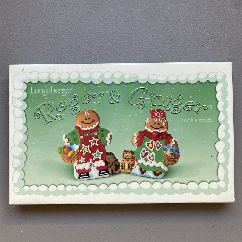 Cookie Molds Longaberger Roger & Ginger NIB 2000