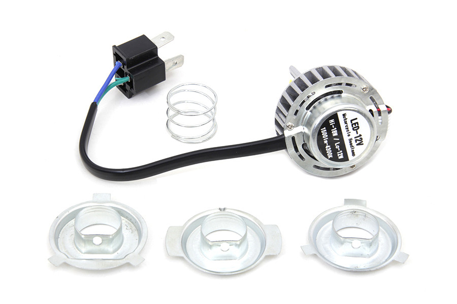 Yellow LED H4 Replacement Bulb Kit fits Harley Davidson