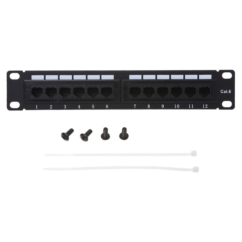 Category 6 Cat6 Unshielded Adapter 12-port Rj45 Frame Without Bracket