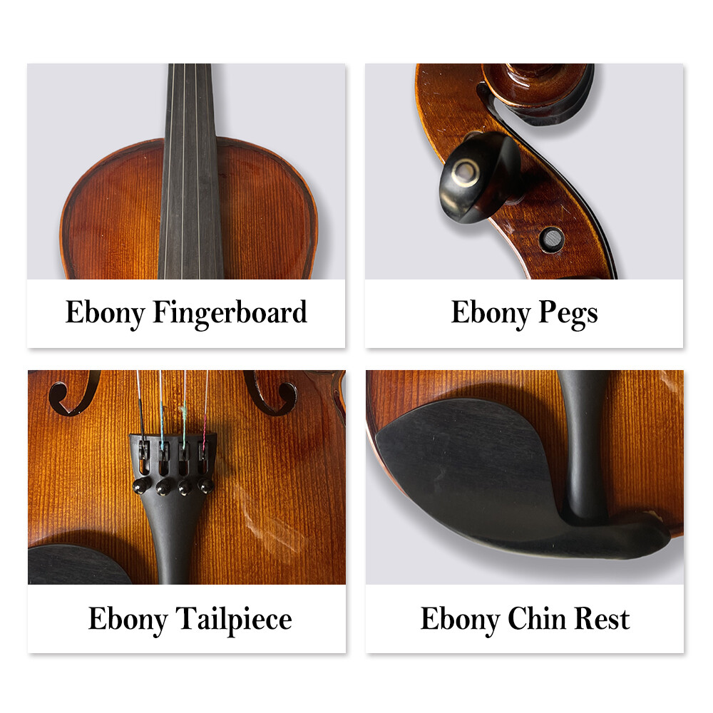 #special offer 3/4 Size Violin Kit 4 String Solid wood Violin Ebony Maple