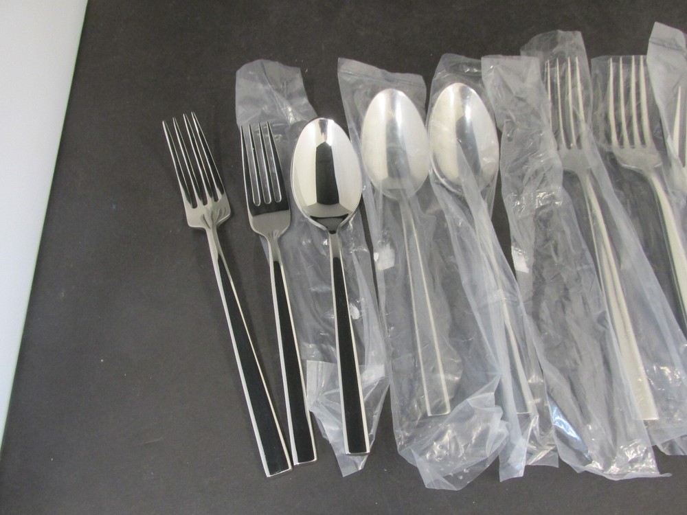 PATTERN COLE STAINLESS FLATWARE 3 SOUP SPOONS 3 DINNER 3 SALAD FORKS REED BARTON