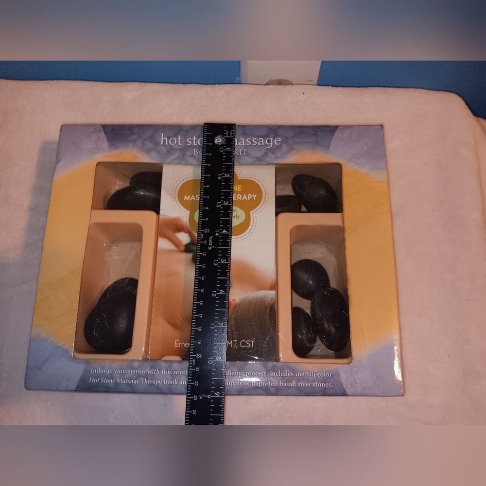 NWOT Hot Stone Massage Book & Kit