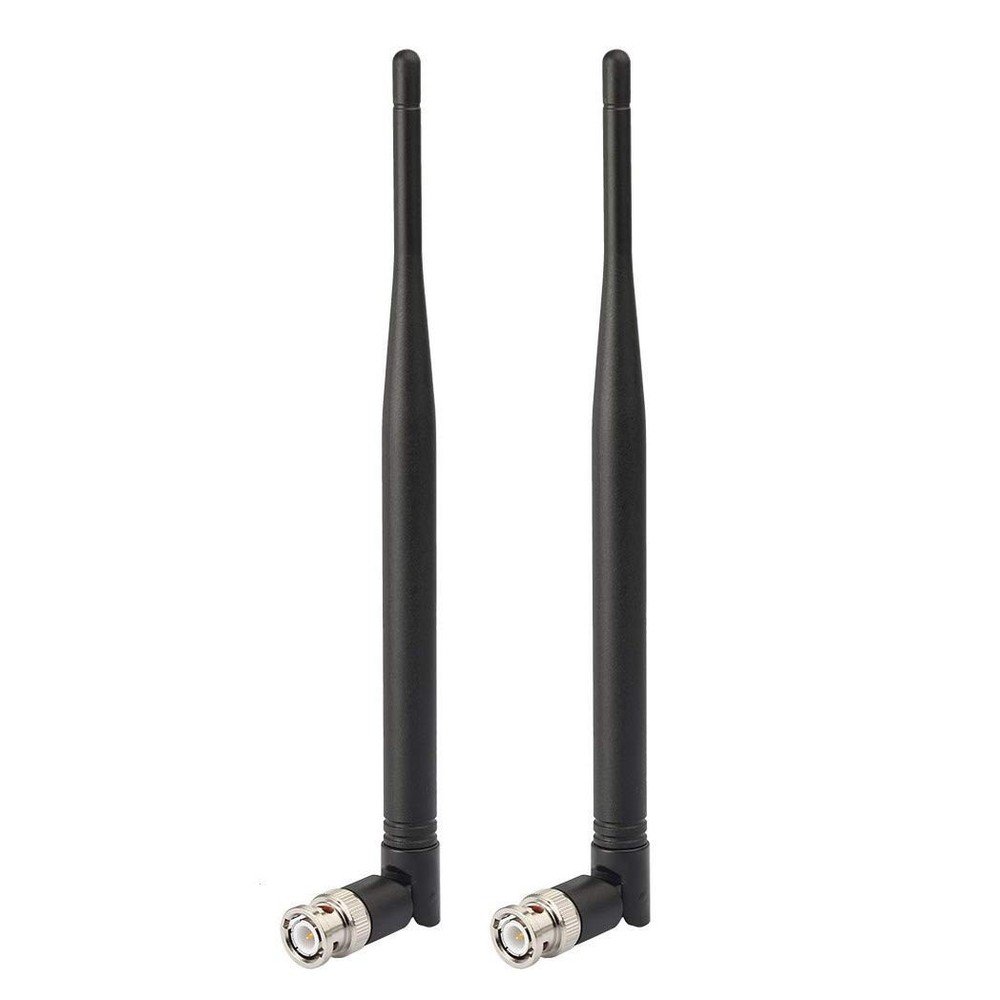 Bingfu Wireless Microphone Receiver Antenna UHF BNC 2-pack, Black