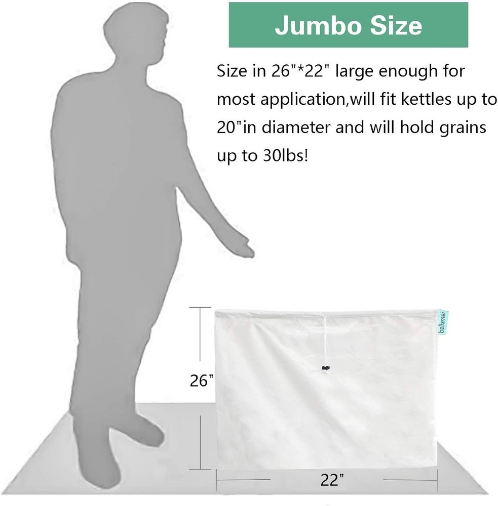 Brew Bags Extra Large Reusable 2 Pack 250 2 pack-22"×26"