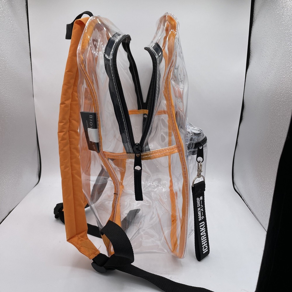 Naruto Shippuden 17” Clear Plastic Backpack