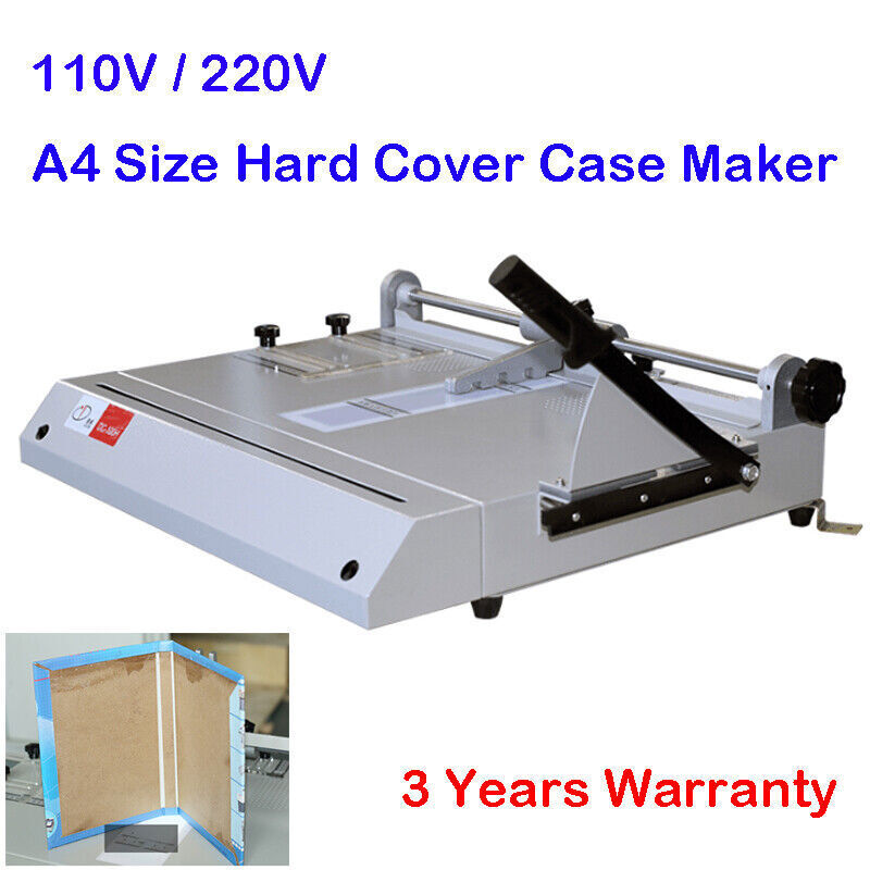New Pro A4 Size Hard Cover Case Maker Portable Hardback Hardbound Making Machine