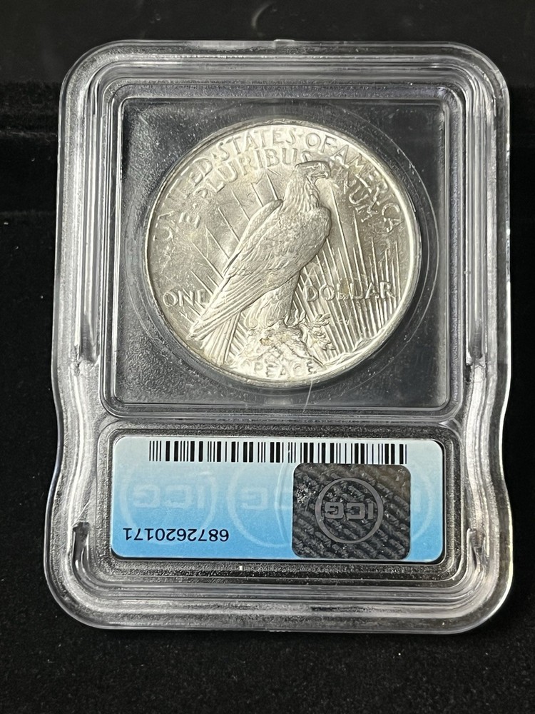 1922 peace dollar Icg Ms-65