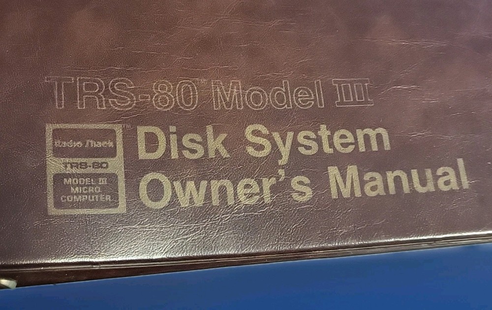 Radio Shack TRS-80 Model III 1st Computer Disk Operation System Owners Manual