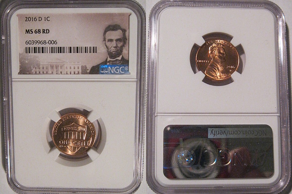 2016 D Lincoln SHIELD Cent 1c NGC MS 68 RD Lincoln Label